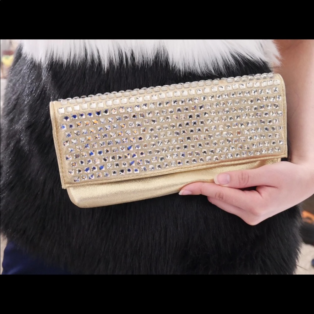 Gold Color Clutch Sparkly